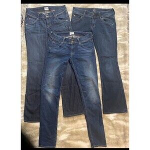 lot of 4 HUDSON jeans, 3 size 27, one size 26, skinny/bootcut/and straight